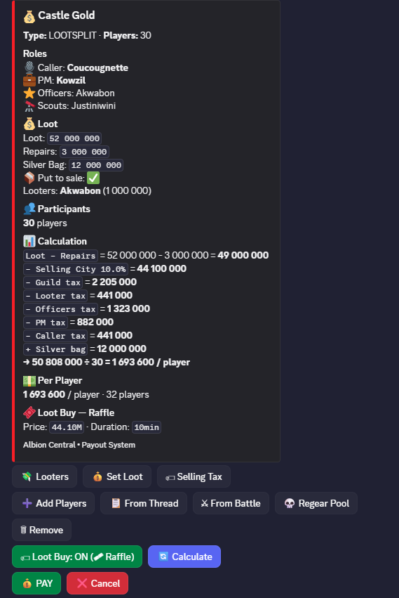 Payout new